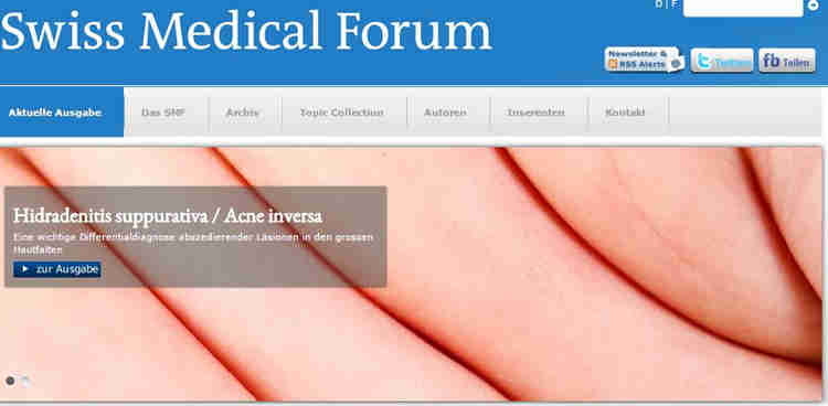 März 2016: Erschienen im „Schweizerisches Medizinisches Forum“